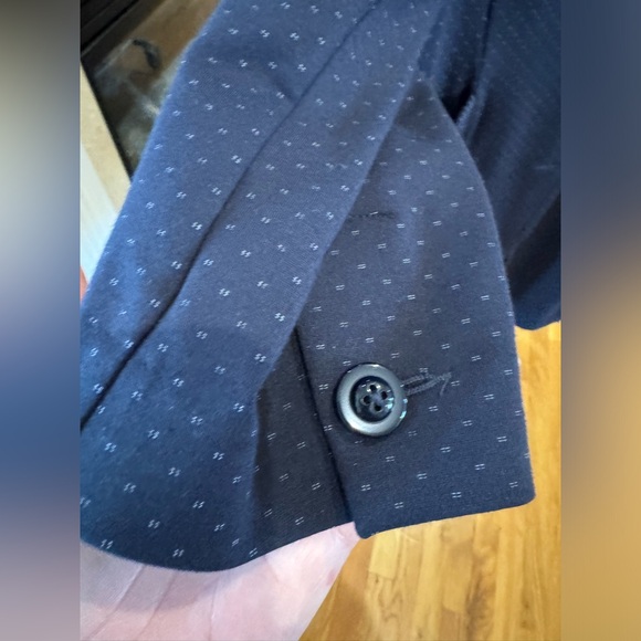 CABi Pin Dot Blazer - Sz Large Navy - Picture 9 of 12